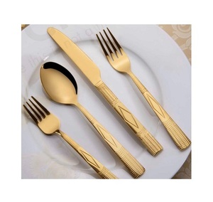 Cubiertos de metal caseros Juego de cubiertos para casa de hotel Cubiertos DE BODA Cubiertos de lujo de Navidad de acero inoxidable de alta calidad - Product Image 5