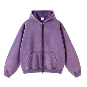 Sudadera con Capucha Extra Grande con Lavado Ácido Decolorado por el Sol, Bordado de Lujo y Acabado Vintage Desgastado. - Product Image 5