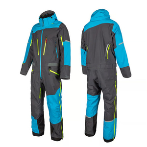 Traje de Esquí de una Pieza para Adultos, Traje de Nieve Deportivo de Invierno Personalizado al por Mayor, Impermeable, Cortavientos y Transpirable, de Color Sólido - Product Image 3