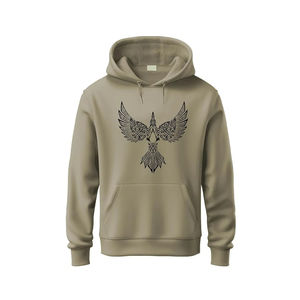 Sudadera con capucha de impresión digital de algodón grueso personalizado de alta calidad ODM OEM para invierno estilo de calle 3D moderno y elegante cálido - Product Image 5