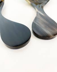 High Quality Real Viking Horn Salad Server 2 Pieces Buffalo Horn <b>Utensil</b> <b>Set</b> for Serving Salad Spoon and Fork Dinnerware <b>Sets</b> - Product Image 6