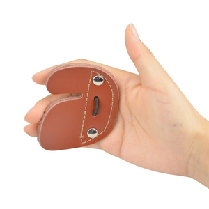 Guantes de Tiro con Arco de Cuero de Tres Dedos, Guantes Protectores para Arqueros de Arco Recurvo y Equitación, Duraderos y Cómodos - Product Image 6