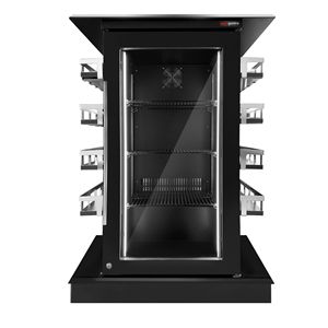 Display Fridge - 820mm - 110 Litres - with 1 <b>hinged</b> <b>glass</b> <b>door</b> - LED lighting - digital controller with temperature display - - Product Image 3