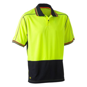 OEM personnalisé deux tons haute visibilité à manches courtes en maille de polyester Chemise de travail en coton pour hommes - Product Image 1