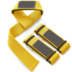 Sangles de musculation professionnelles personnalisées en coton, robustes, antidérapantes, rembourrées, équipement de fitness, musculation, exercice, logo personnalisé - Product Image 1