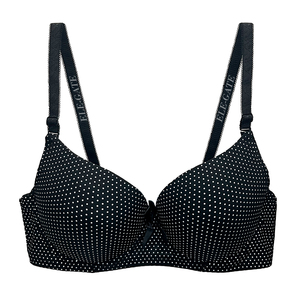 Reggiseno Regolabile con Design a Pois, Traspirante, Senza Ferretto, Effetto Push-Up, Motivo Tinta Unita, Chiusura con Gancetti, Stile Sexy, Metodo di Tessitura Intrecciata - Product Image 5