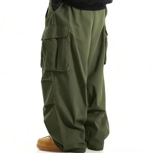 Trending Unisex Wide Leg Cargo Baggy Bottom Designer Style Loose Fit Street Style Baggy Cargo Trouser for <b>Men</b> Custom Design <b>Pant</b> - Product Image 1