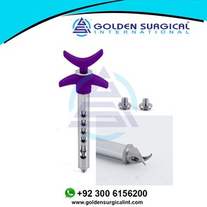 Jeringa Intra-Ligamentaria de Acero Inoxidable, Tipo Pluma, Aspirante, 1.8 ml, Instrumento Quirúrgico Dental, Herramienta Inyectora Dental - Product Image 3