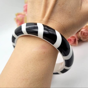 Newest Vintage Korean Style <b>Resin</b> Bracelet <b>Clear</b> Acrylic Best Vintage Bangles for Women and Girls AALIYAN IMPEX Angel Design - Product Image 1