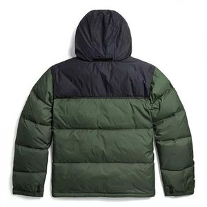 Wholesale Custom Logo <b>Men's</b> Winter Down <b>Jacket</b> High Street Style Fitness <b>Bomber</b> Puffer <b>Jacket</b> Canvas Fabric High Quality - Product Image 2