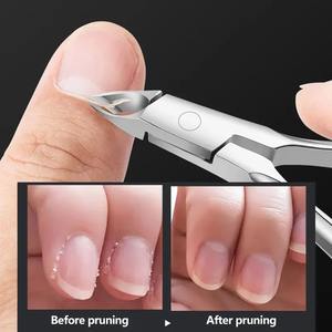 1 pièce Repousse-cuticules double tête biseauté en acier inoxydable, repousse-cuticules pour nail art, bâtonnets orange pour manucure, outils pour salon de manucure - Product Image 4