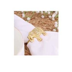 Gold Finished <b>Butterfly</b> laser Cutting Design On Sheet Napkin Ring Tableware <b>Decorative</b> Accessories Royal Gold Napkin Ring - Product Image 2
