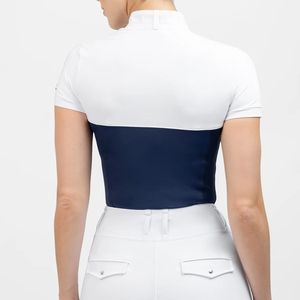 Camisa ecuestre de alto rendimiento para mujer, manga corta, ajuste Flexible, ropa personalizada, ropa interior al por mayor, camisetas para montar a caballo - Product Image 2