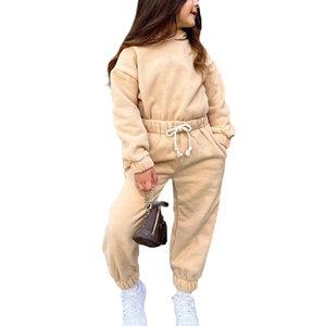 Ensembles de vêtements d'hiver personnalisés pour enfants, sweat-shirt avec pantalon de survêtement, survêtements 2 pièces pour filles, nouveauté 2024 - Product Image 5