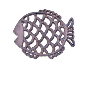 Nouveaux sous-plats en métal antique en fonte couleur verte revêtus de poudre pour ustensiles de cuisine ustensiles de salle à manger utiliser des sous-plats disponibles à bas prix - Product Image 6