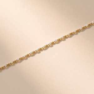 Collar de Eslabones Alargados de Oro Blanco Sólido de 18K, Cadena Minimalista de Alto Pulido, Joyería Fina de Lujo OEM - Product Image 6