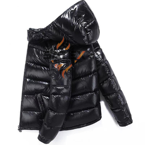 Men Puffer Jacket Winter Hooded Down <b>Coat</b> Windproof Thermal Thickened Quilted Outerwear Wholesale Custom - Product Image 5