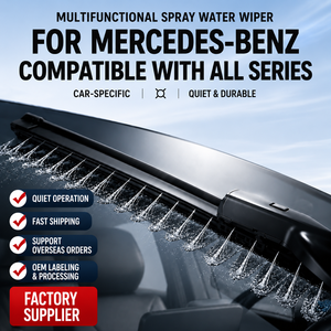 Tergi cristallo universali silenziosi in gomma naturale senza telaio con spray d'acqua per <span class=keywords><strong>Mercedes</strong></span>-Benz, Tesla, Volvo, NIO, GAC Trumpchi, Li Auto - Product Image 1