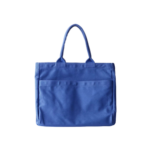 Sac en toile fourre-tout recyclé de haute qualité avec fermeture à glissière en métal quantité minimale de commande bas direct d'usine pour faire du shopping - Product Image 4