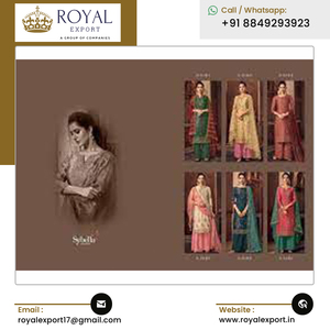 Ropa de fiesta de boda de calidad superior al por mayor que presenta la nueva colección de trajes Plazzo de seda del proveedor indio - Product Image 6