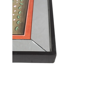 Tapisserie murale bohème en coton vert style Pichwai, motif scénique pour décoration extérieure et chambre, avec corde en métal - Product Image 3