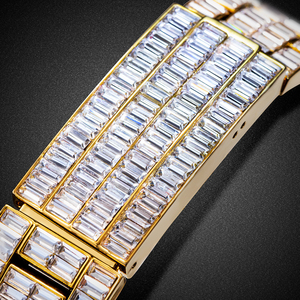 Fully <b>Iced</b> <b>Out</b> VVS Moissanite Diamond Stainless Steel Customized Design Round Dial Hip Hop <b>Watches</b> For Men - Product Image 6