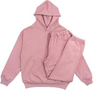 ENSEMBLE DE SURVÊTEMENTS POUR HOMMES 100% COTON FRENCH TERRY 500 GSM HEAVYWEIGHT HOODIE & SWEATPANTS STREET WEAR VINTAGE VÊTEMENTS SWEAT SUITS - Product Image 2