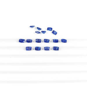 Natural Bangkok Blue Sapphire <b>Cushion</b> Cut 3x5mm & 6x4mm Brilliant Cut Opal Gemstone Calibrated <b>Long</b> - Product Image 3