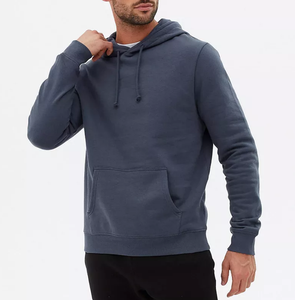 Sweat-shirt à capuche d'hiver uni pour homme, décontracté, chaud, confortable, doux, en tissu 100% coton, style quotidien, tendance, vêtements de mode - Product Image 5