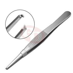 Fórceps de tejido de calidad superior Fórceps de tejido de instrumentos médicos de acero inoxidable estándar recto - Product Image 6