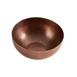 Évier en cuivre martelé Artisan avec un élégant fini contemporain durable et idéal pour les cuisines modernes chics - Product Image 1