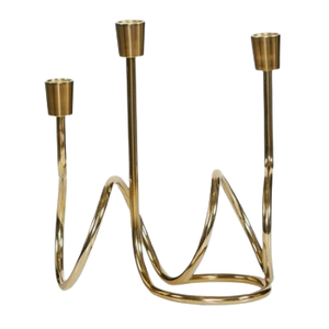 Écologique Éclairage Sur Mesure Bougeoir Noir Or Fini Bougeoir Décor À La Maison Villa Métal Bougeoir - Product Image 2