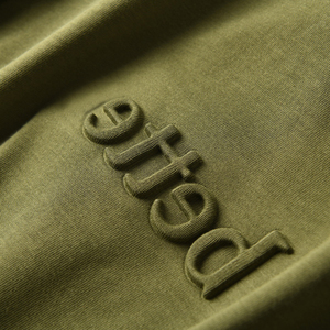 Ropa de calle personalizada, camisetas en relieve, cuello redondo en relieve, Camiseta con cuello redondo en relieve, sudadera transpirable y duradera de algodón 100% - Product Image 3