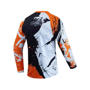 Meilleur prix Maillot de motocross à manches longues pour homme Respirant Teint uni Vêtement de course d'hiver Taille plus disponible Vente en ligne - Product Image 5