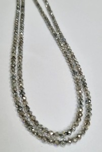 Collier de diamants Moissanite de couleur mélangée de 3 mm à facettes - Product Image 3