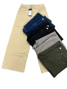 Jeans à jambes larges pour femmes, composition en coton, prix de gros du fabricant du Bangladesh, haute qualité - Product Image 2