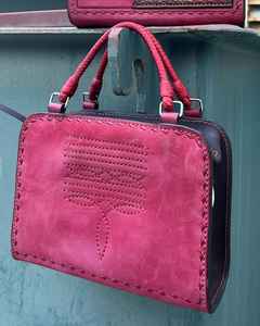 Nuevo Bolso de Mano Casual para Mujer, Estilo Bohemio, de Cuero Genuino, con Grabado Occidental, Borlas y Flores, Color Personalizado, Estilo Rodeo - Product Image 6