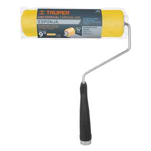 Rouleau à peinture en éponge de polyester Truper ROPI-910E de 9 pouces pour surfaces lisses, qualité industrielle et bricolage, cadre en bois, OEM personnalisable - Product Image 1