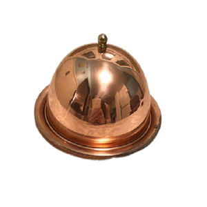 Pot à beurre en cuivre artisanal avec couvercle design, qualité supérieure, écologique, finition polie, forme ovale, taille et logo personnalisables - Product Image 5