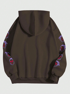 Pull à capuche imprimé pour hommes Sweat-shirt confortable en polaire pour hommes Sweat à capuche 100% coton Sweat à capuche avec logo personnalisé - Product Image 6