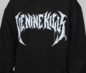 เสื้อฮู้ดทรงแบ็กกี้ไหล่ผ้าฝ้ายขนาดใหญ่สำหรับผู้ชายเสื้อโอเวอร์ไซส์ดีไซน์ด้านหน้าสำหรับผู้ชาย - Product Image 5