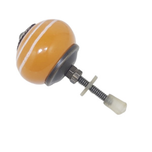 ลูกบิดเซรามิกสีส้มพร้อมแถบสีขาวมือจับลิ้นชักสำหรับเฟอร์นิเจอร์ - Product Image 2