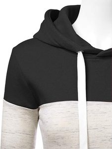 Sudaderas con capucha para mujer, ropa de calle, sudaderas con capucha de lana de algodón 100%, ropa informal, sudaderas con capucha transpirables recortadas con cremallera Lisa para mujer 2025 - Product Image 5