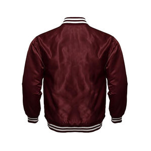 OEM chaqueta de béisbol personalizada para hombre al por mayor en blanco Chenille bordado parche con capucha de lona con chaquetas de hombre Letterman - Product Image 4