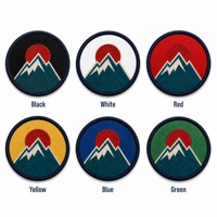 Écussons brodés en chenille légers et personnalisés, motifs irréguliers Guitare, Éclair, Synthwave, Dégradé, thermocollants pour casquette rock