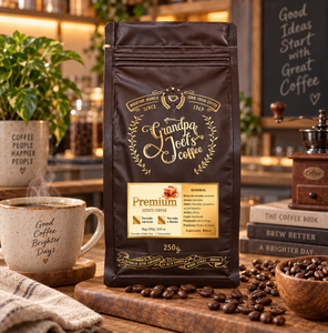 กาแฟคุณปู่โจเอล กาแฟอาราบิก้าพิเศษจากบราซิล พรีเมียมมอคค่าและวานิลลา กระบวนการธรรมชาติ คั่วระดับกลาง กาแฟจากฟาร์ม - Product Image 3