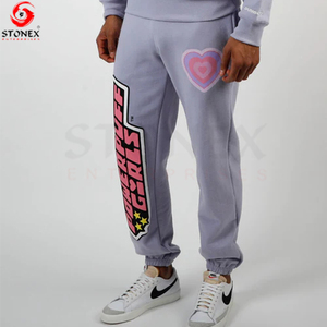 Latest Design Sweatpants High Quality Heavy Sweatpants Custom Puff Printed Sweatpants for Men Jogging <b>Trouser</b> - Product Image 2