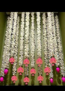 โคมระย้าห้อยดอกบัวสำหรับตกแต่งงานแต่งงานและงานเทศกาลตกแต่งวัดและเพดานกานาปาติ - Product Image 3