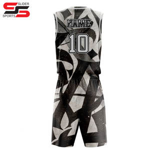 Personnalisé Personnalisable Pas Cher 100% Polyester Réversible Basketball Jersey Respirant Formation Basketball Uniforme Ensemble pour Hommes - Product Image 2