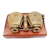 Jumelles vintage décoratives en laiton brun antique, faites à la main, pour l'observation des oiseaux, la randonnée, le camping, cadeau souvenir nautique de collection